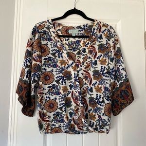 Veronica M size XS paisley blouse